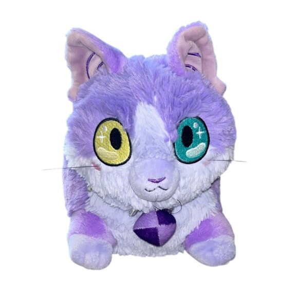 Squishable Lavender & White Cat Plush 13" With Gem Collar - Soft & Cuddly Toy Fo - Picture 1 of 4